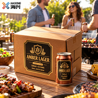 Boîte à bière artisanale écologique en carton ondulé, emballage d'expédition recyclable pour les ventes de microbrasseries