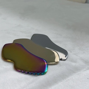 Outil de lifting anti-âge pour le <span class=keywords><strong>visage</strong></span>, plaque de grattage Guasha moderne, fitness facial DIY, contouring haute performance, acier inoxydable 304 - Product Image 6