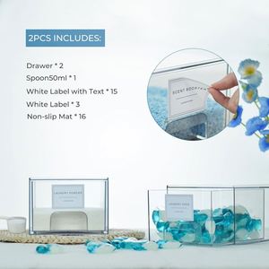 Clear Stackable 4 Pack Laundry Pods Container Dryer Sheet Dispenser Drawers Holder for Laundry Room Organizing - Product Image 4
