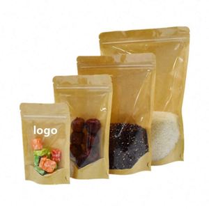 Sacs de conservation alimentaire réutilisables à fermeture éclair, autoportants, 12x20cm, pack promotionnel - Product Image 2