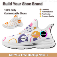 Chaussures de marche décontractées pour hommes avec design graphique personnalisé et doublure en maille pour baskets de sport légères – Garantie Commerciale