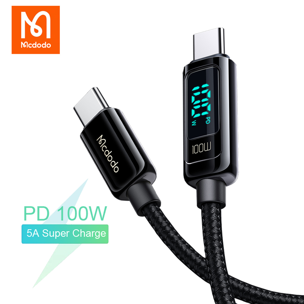 mcdodo Cavo USB C 3.1A cavo di ricarica USB C Led Dispaly