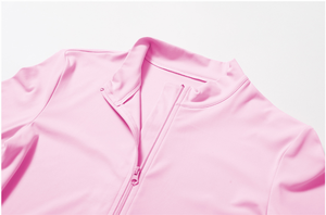 GH sıcak satmak yeni renkler çıplak naylon malzeme fermuar koşu spor dar uzun kollu Yoga spor salonu ceket - Product Image 3