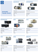 Interrupteur de transfert automatique solaire QTQ6 125A ATS, commutateur de commutation PV double alimentation 2P 3P 4P pour système d'énergie photovoltaïque