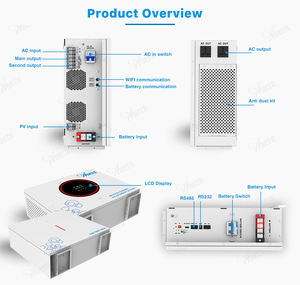 Panel <span class=keywords><strong>solar</strong></span> de silicio monocristalino de estación de energía portátil de 500W-3000W con controlador MPPT generador de batería de iones de litio - Product Image 5