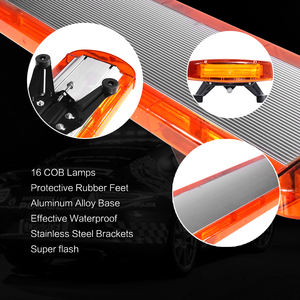 Barre lumineuse de signalisation à LED COB ambre de 47 pouces, haute visibilité, clignotante, pour camions de remorquage et véhicules de construction - Product Image 4