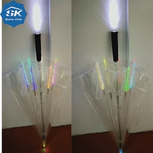 Parapluies LED fantaisie de fabrication chinoise, parapluies droits de luxe, parapluies lumineux avec impressions de logo - Product Image 5