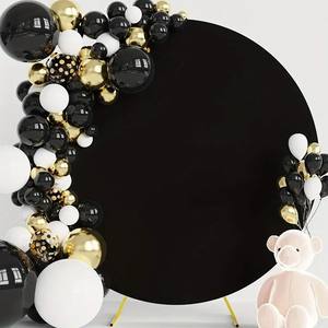 Il produttore fornisce la copertura elastica dell'arco del panno della festa nuziale, decorazione dello sfondo di evento di compleanno di fotografia di colore solido - Product Image 4