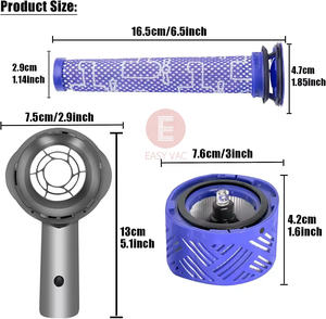 <span class=keywords><strong>Filtro</strong></span> HEPA de Repuesto para la Cubierta Trasera del Motor, Compatible con Aspiradoras <span class=keywords><strong>Dyson</strong></span> <span class=keywords><strong>V6</strong></span> DC58 DC59 DC61 DC62 DC72 DC74, Directo de Fábrica - Product Image 2
