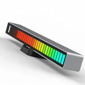 Barra de luz Led reactiva para estudio de Dj, dispositivo de iluminación para sala de juegos, con pantalla dinámica rítmica, sensible a la voz y nivel de música