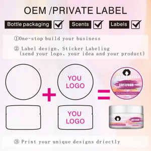 Crème <span class=keywords><strong>pour</strong></span> boucles personnalisée avec logo, crème hydratante <span class=keywords><strong>pour</strong></span> <span class=keywords><strong>cheveux</strong></span> bouclés, étiquetage privé - Product Image 6