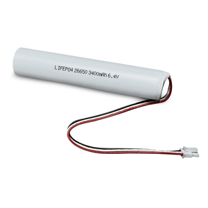 بطارية JINTION 6.4 فولت 3400 مللي أمبير في الساعة LiFePO4 للإضاءة الطارئة، بديل لبطارية ELP B093T مع محول سلكي مزدوج - Product Image 1
