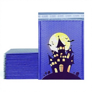 Eco-Friendly Halloween Poly Bubble Mailer Waterproof Layers Widened Seams Recyclable Material for Festive Carton Packaging Safe - Product Image 1