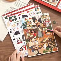 Mr.Paper – ensemble d'autocollants numérotés avec scènes de dessins animés, pour journal, scrapbooking, fournitures de décoration