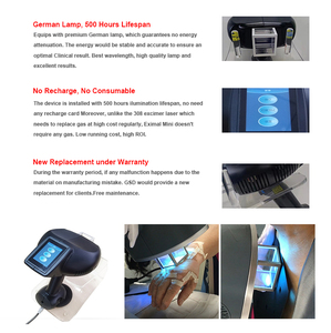 Lámpara UVB de 308nm para Tratamiento de Vitiligo, Luz Excimer de 308nm para Cuidado del Vitiligo, Máquina de Tratamiento de Manchas Blancas de 308nm, Dermatología - Product Image 4