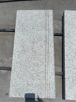 Carreaux d'escalier en granit gris moderne, légers et de grande taille, avec finition polie ou brute, marches en pierre pour extérieur, prix d'usine