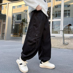 Spot personnalisé en gros garçons automne et hiver saison à la mode polyvalent <span class=keywords><strong>pantalon</strong></span> <span class=keywords><strong>cargo</strong></span> ample - Product Image 4