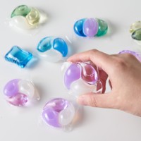 Fournisseur en gros Détergent enzymatique haute efficacité Gel nettoyant pour lessive en boule 20g* Dosettes de détergent liquide Gel pour buanderie