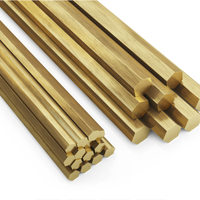 Barres en laiton H58 H59 H62 H65 C36000 C27200, carrées, rondes, hexagonales, en laiton massif, pour services de fraisage général