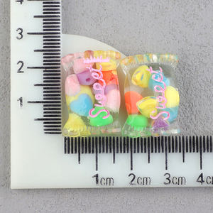 Promotion Exceptionnelle : Breloque en Résine à Dos Plat, Bonbons Colorés en Gelée Dégradée avec Logo, Faux Sucre pour Créations Artisanales - Product Image 3