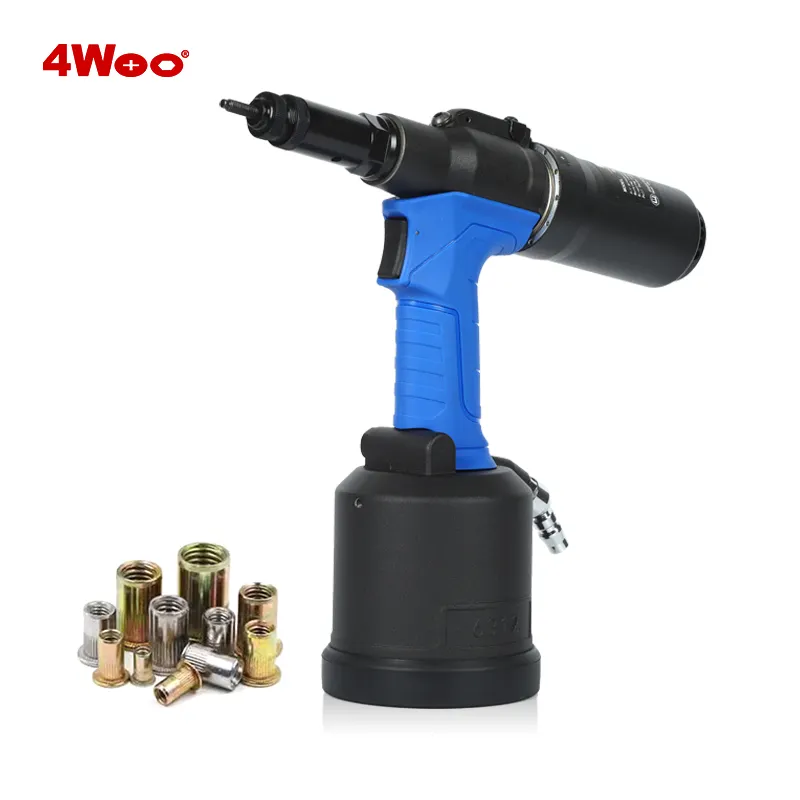 Easy Operation One-button Riveting Set M3-M12 Range Pneumatic Rivet Nut Gun with Reverse Forced Retreat Function