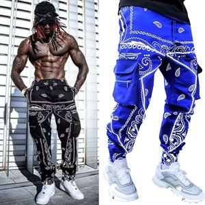 Pantalon cargo hip-hop pour hommes pantalon sarouel Paisly vêtements de rue imprimés urbains vêtements Hippie japonais pantalon baggy - Product Image 1