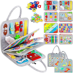 Монтессори, книга для детей дошкольного возраста, развивающие войлочные игрушки, тихие игрушки, буква, номер, бумажная наклейка, нанесение логотипа - Product Image 3