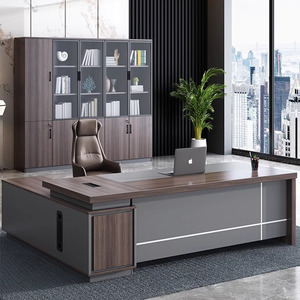 上司とマネージャーのためのL字型の管理オフィスデスクは、シンプルでエレガントで壮大です。カスタマイズは利用できます - Product Image 4