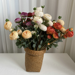 Bouquet de fleurs de lotus artificielles Suzume II en soie, 9 têtes, 55 cm, style européen, décoration de mariage, décoration d'intérieur - Product Image 2