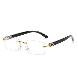 Designer Men's chrome heart glasses Fashion Small square Sunglasses Glasses Trendy <b>Eyewear</b> Mens business Sunglasses - Product Image 2