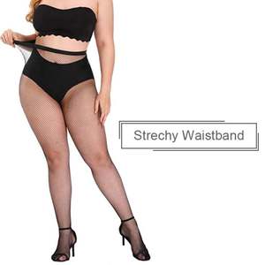 Prêt à expédier bout renforcé haute élastique noir résille sans couture collants <span class=keywords><strong>sexe</strong></span> sans couture mode collants collants bonneterie filles - Product Image 5