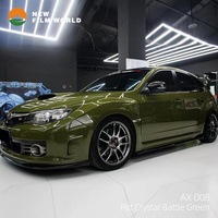 Film de protection de voiture en vinyle multicouche de qualité supérieure, ultra brillant, vert cristal, effet cristal, pour animaux de compagnie