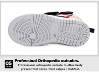 Chaussures de sport orthopédiques respirantes Princepard pour enfants, été, antidérapantes, soutien de la voûte plantaire, prévention des pieds plats, chaussures de marche