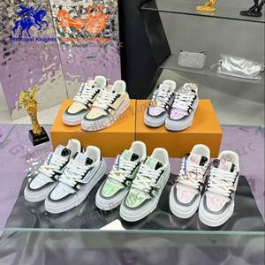 Baskets de sport de luxe pour hommes, de créateur, haute qualité, décontractées, pour le basketball, le skateboard, la course et la marche, souples et tendance lvs - Product Image 1