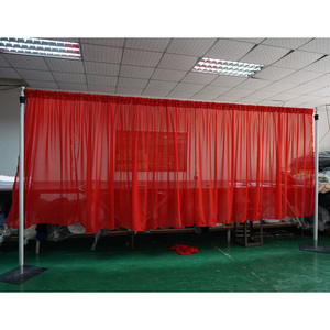 Soporte portátil modular de tubos y cortinas para telón de fondo de stand de exhibición de instalación rápida - Product Image 4