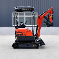 Mini-excavatrice hydraulique anti-corrosion avec couleur optionnelle jaune, rouge, orange, qui garde son aspect impeccable à long terme
