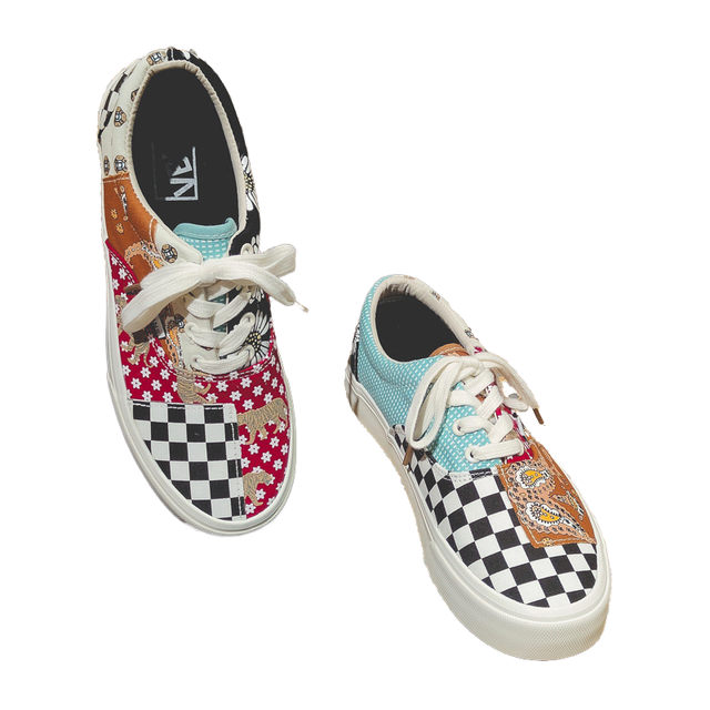 2025 New Breathable Rubber Lace-Up Shoes Low Top Men & Women with Checkerboard Plaid Prints Ladies Canvas Shoes