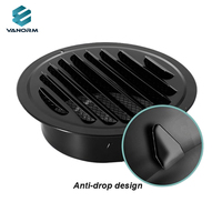 Couvercle en acier inoxydable étanche à la pluie tuyau de ventilation rond conduit d'air capuchon de grille d'échappement pour système CVC