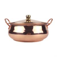 En Gros, Ensembles de Batterie de Cuisine en Cuivre, Épaisseur de 1,5 mm, Faits Main, Antiadhésifs, Marmites et Casseroles en Cuivre Pur