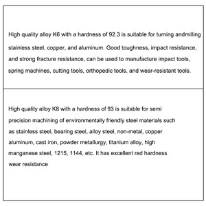 Chất lượng cao K6 công cụ xoay hợp kim cứng hàn tip bên trong cắt cạnh chỉ nhàm chán và công cụ lái xe - Product Image 2