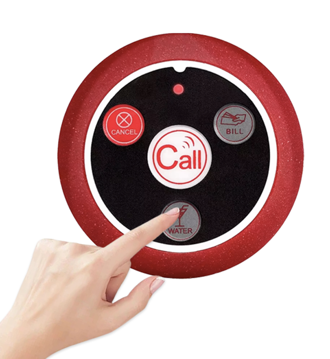 Wireless Waiter Call Button 433MHz Restaurant Pager Transmitter Call ...