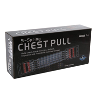 NAJA Appareil de musculation portable à cinq ressorts pour la poitrine, poignée de musculation en acier pour les poignets, entraînement en intérieur, capacité 1-3 kg