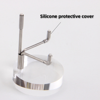 Présentoirs pliables en acier inoxydable et acrylique transparent pour bijoux et vêtements, support argenté, logo personnalisé, marque PT, fournisseur d'usine