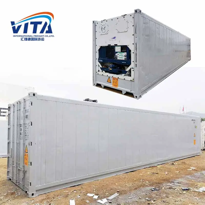 Bekerja sama Logistik co.ltd pengiriman kontainer baru 40 kaki tinggi kubus digunakan 40ft kontainer reefer untuk dijual