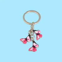 Porte-clés promotionnel en métal, motif abeille, plante, soleil, arc-en-ciel, nuage, cactus, mignon et tendance, cadeau pour filles