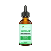 Gouttes liquides pour l'amélioration de la concentration émotionnelle, directement de l'usine, avec Ashwagandha, soutien détoxifiant du cortisol, gouttes liquides pour la relaxation et le calme