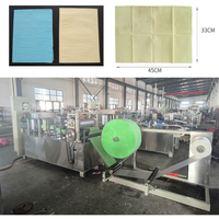 Machine de découpe pliante pour bavoirs dentaires gaufrés en film papier laminé jetable