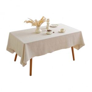 Custom Burlap Rectangle Tablecloth Luxury Printed Wedding <b>Table</b> Cloth for Banquet - Product Image 1