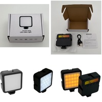 Équipement de diffusion en direct Graphy, mini lumière LED portable, température de couleur réglable 2500-7000K, CRI élevé Ra>95, alimenté par batterie