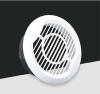 Grille de ventilation décorative ronde pour plafond, diffuseur d'air de retour, registre de ventilation pour système de climatisation HVAC, entrepôt